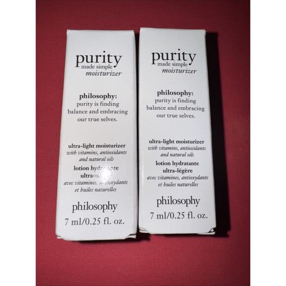 2 - Philosophy Purity Made Simple Ultra-Light Moisturizer Sample 7mL/ 0.25oz - Picture 1 of 2